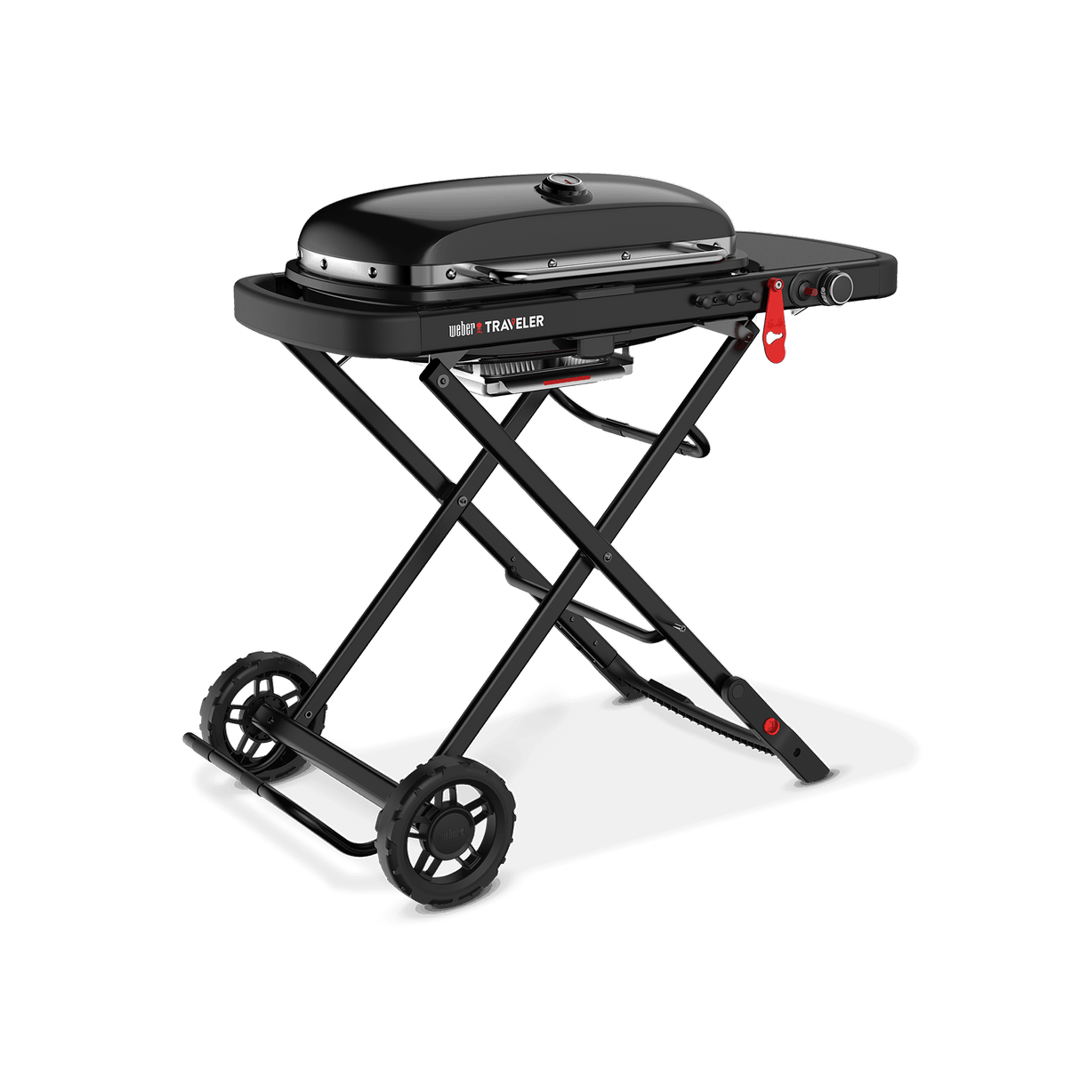 9013001 - Barbecue à gaz portatif Weber Traveler LP - Stealth - BBQ Québec
