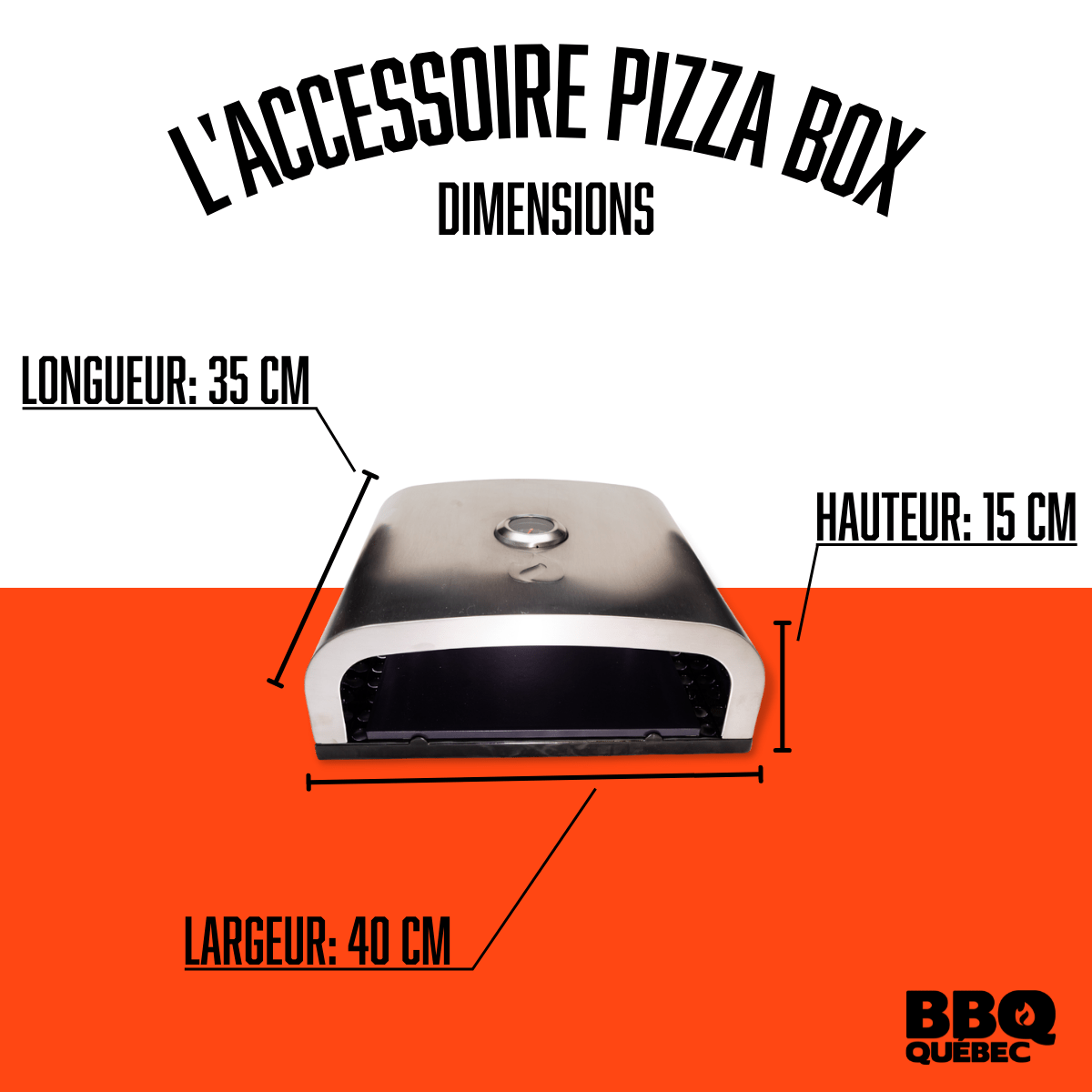Accessoire BBQ Pizza Box de BBQ Québec - BBQ Québec