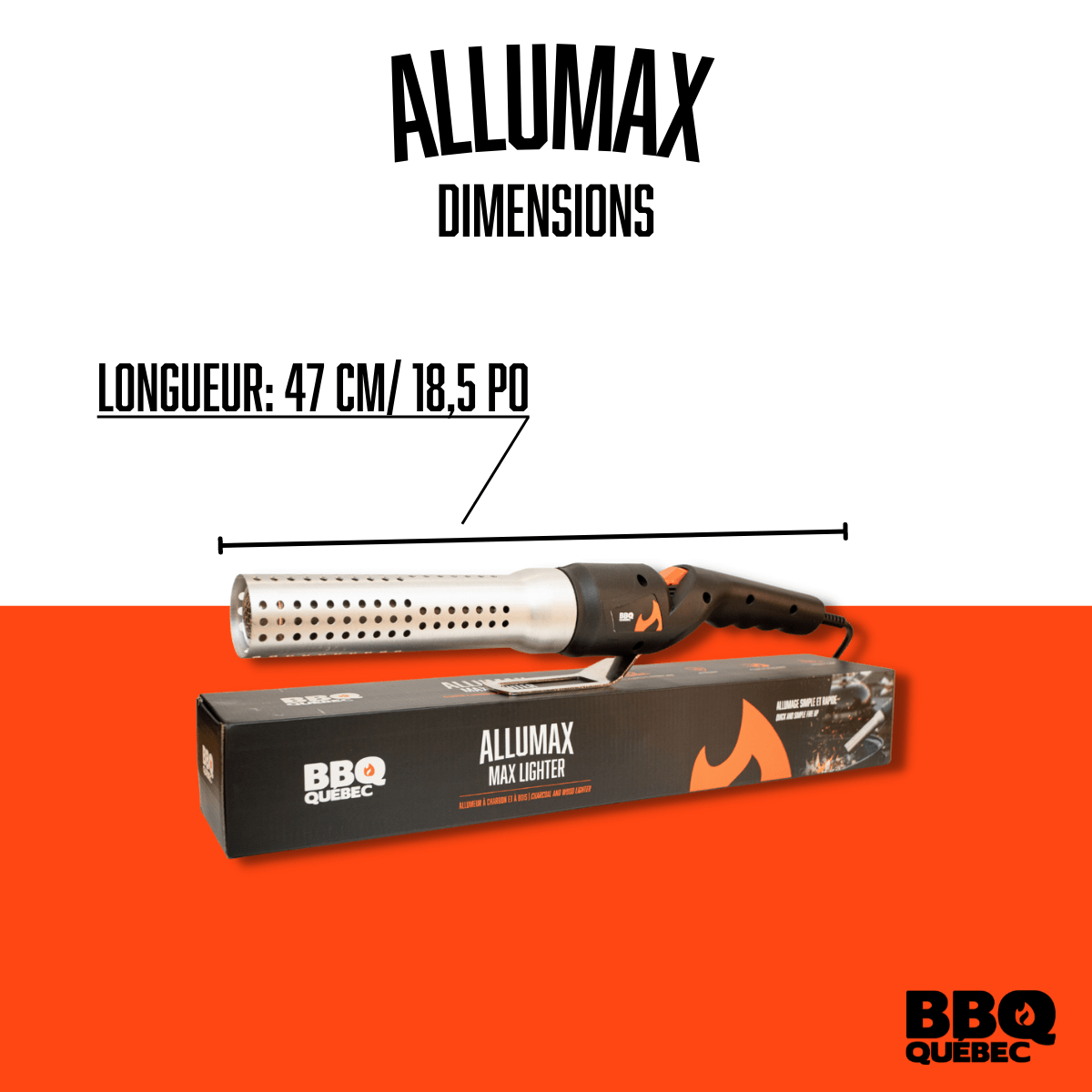 Allumeur pour charbon Allumax par BBQ Québec - BBQ Québec