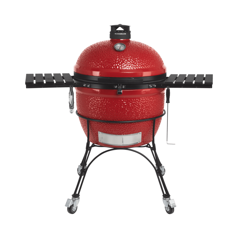 BBQ Kamado Big Joe 24’’ Rouge avec chariot - BBQ Québec
