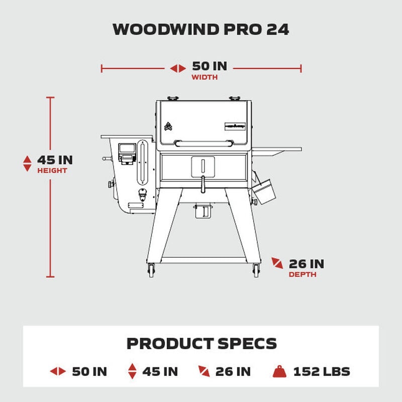 BBQ WOODWIND PRO 24 Camp Chef - PG24WWSB - BBQ Québec