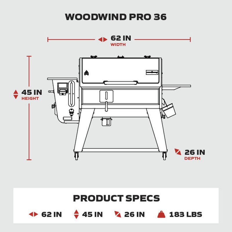 BBQ WOODWIND PRO 36 Camp Chef - PG36WWSB - BBQ Québec