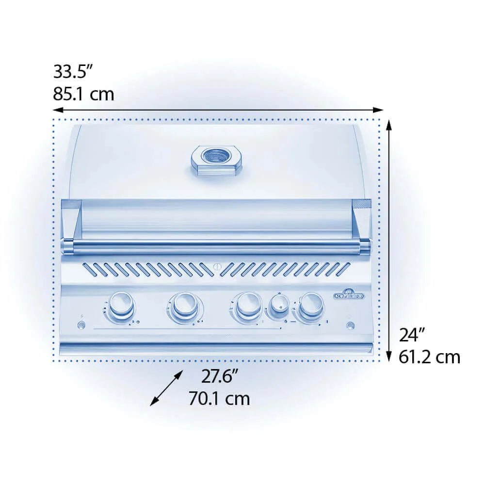 BIG32RBPSS - 1 - Grill encastré série 700 32po avec brûleurs infrarouge doubles Nouvelle génération Propane Stainless Steel - BBQ Québec