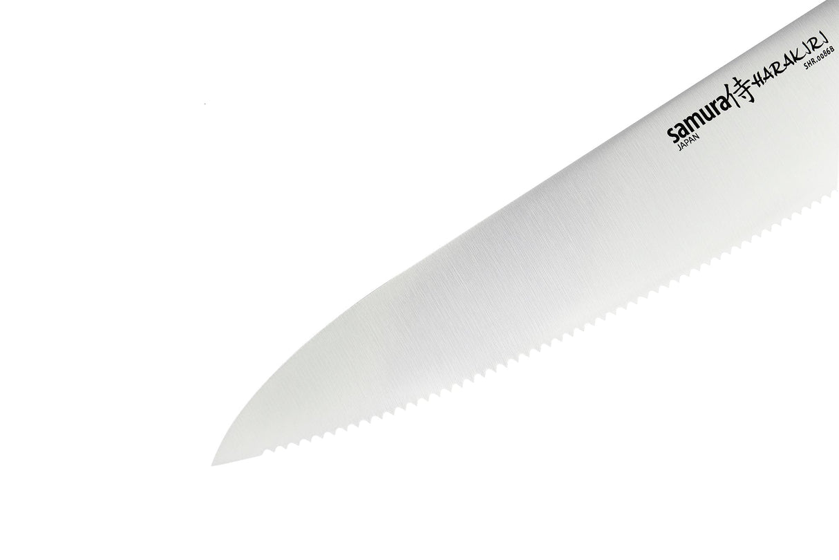 Couteau de Chef dentelé Samura HARAKIRI 8.2"/208 mm. Black - BBQ Québec