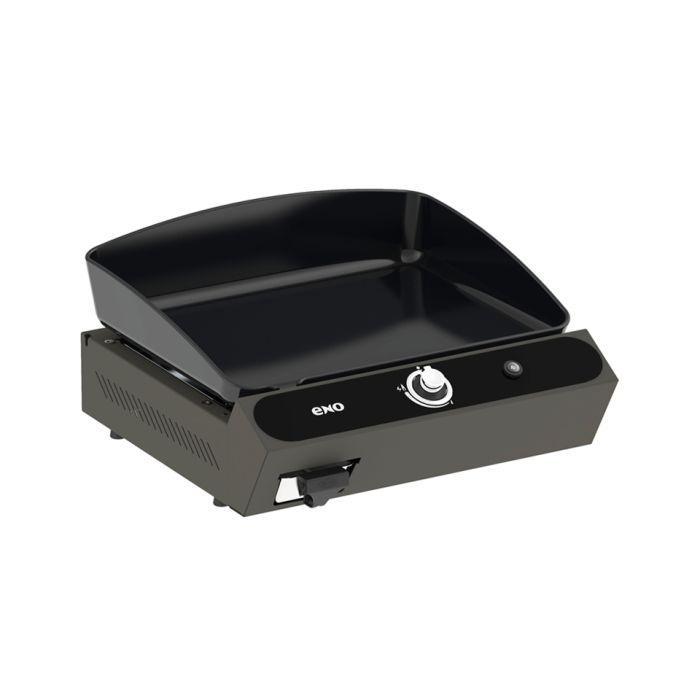 ENO - Plancha BERGERAC 1800 1 feu gaz en fonte émaillée - Châssis acier Gris cargo - 531332704801 - BBQ Québec