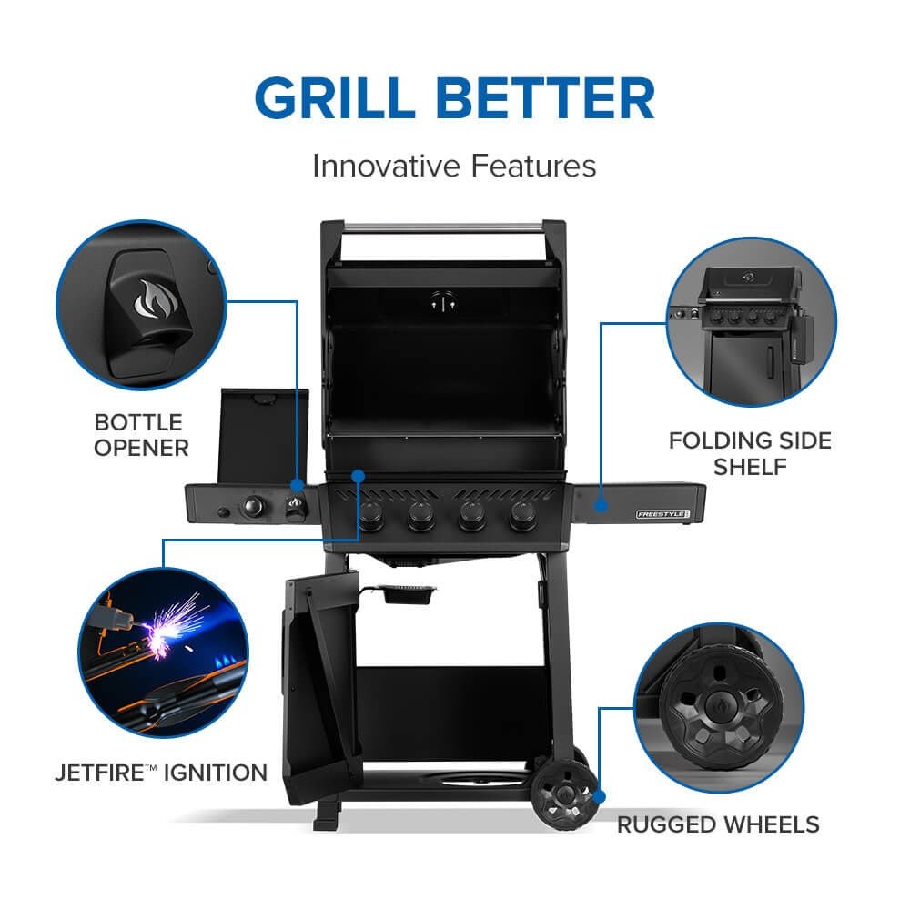 FP425DSIBNMK - 1 - Napoleon - Freestyle PRO 425 infrarouge latéral - GN - BBQ Québec