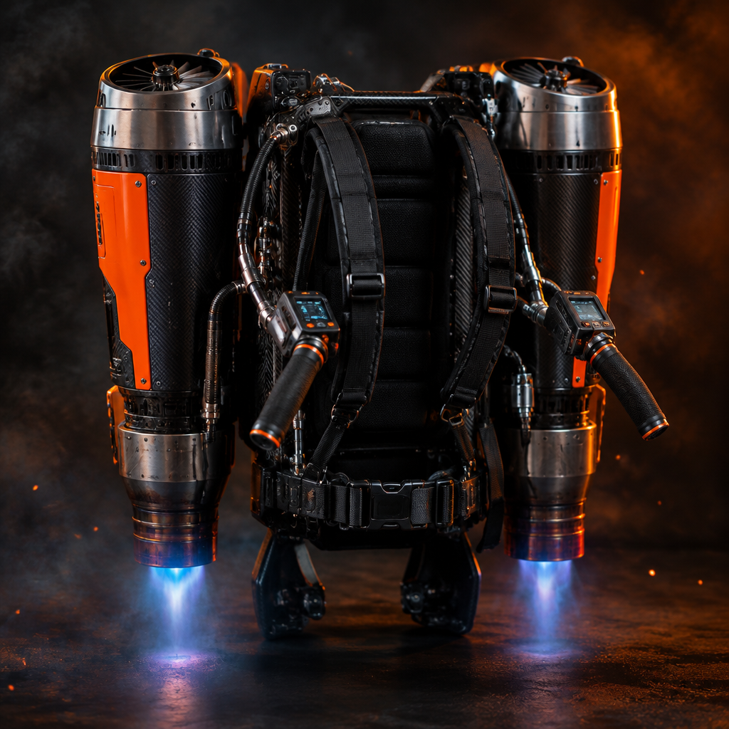 Jetpack BBQ Nation Édition Clippers – vue arrière avec poignées de contrôle et écran de bord