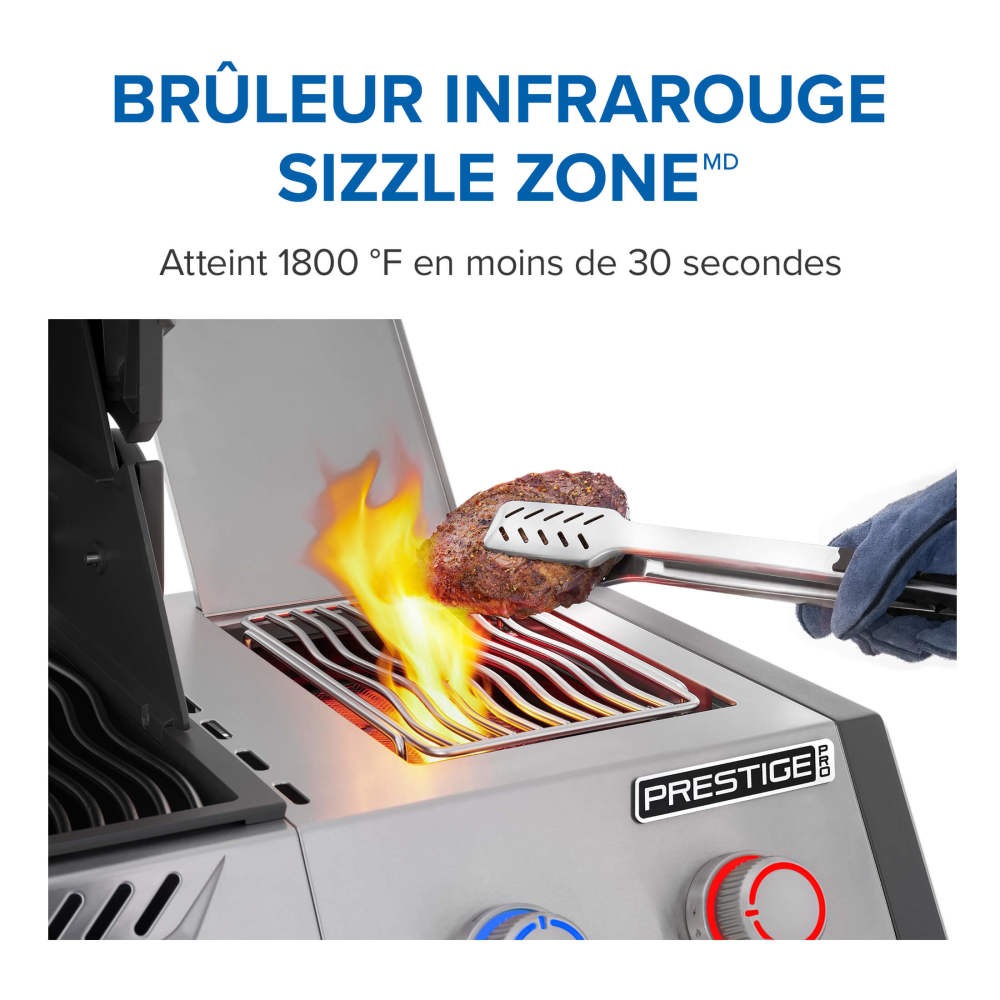 PRO500VXRSIBNSS - Gril Prestige PRO 500 au gaz naturel avec technologie intelligente