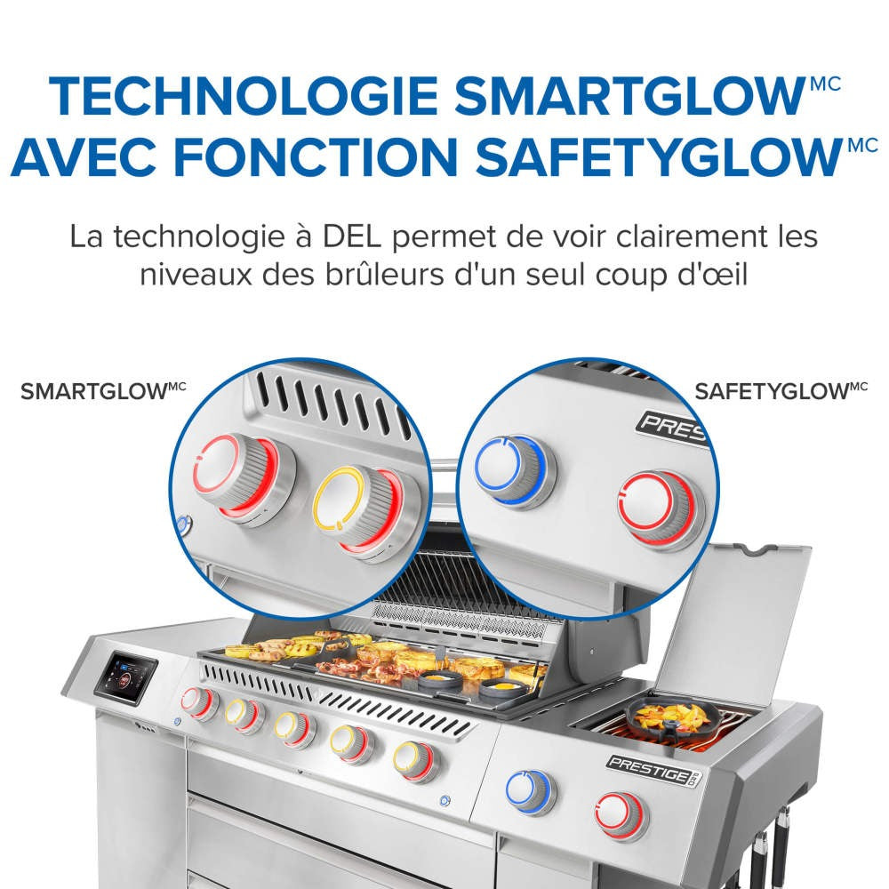 PRO665VXRSIBPSS - Gril Prestige PRO 665 Élite au propane avec technologie intelligente et boîte à fumage électrique