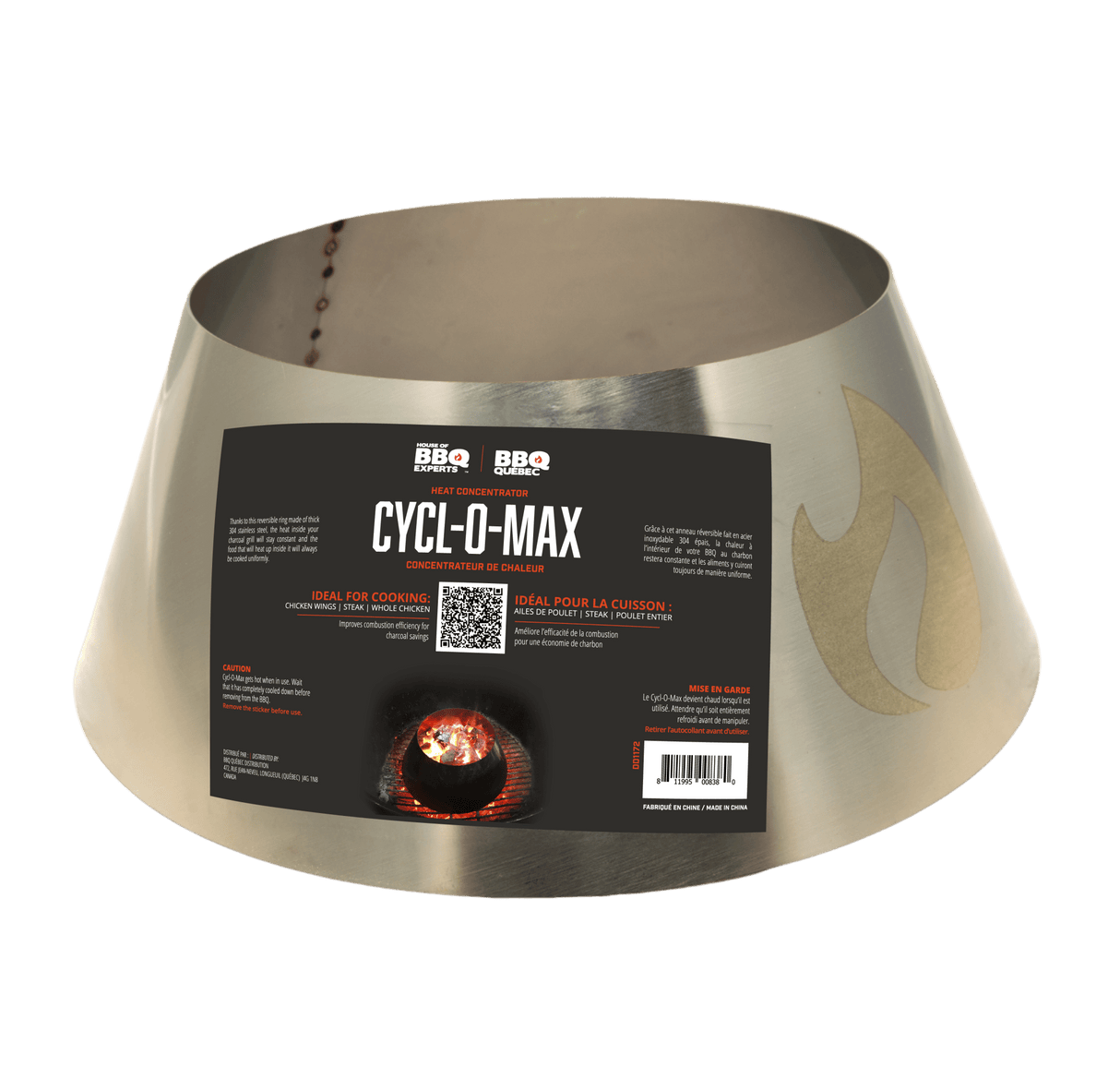 Le concentrateur de chaleur Cycl - O - Max BBQ Québec - BBQ Québec