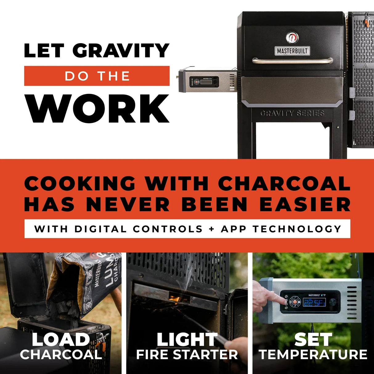 MB20041220 - Gravity Series 1050 Digital Charcoal Grill + Smoker - BBQ Québec