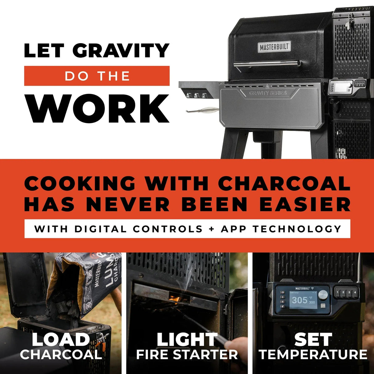 MB20041223 - Gravity Series XT Digital Charcoal Grill + Smoker - BBQ Québec