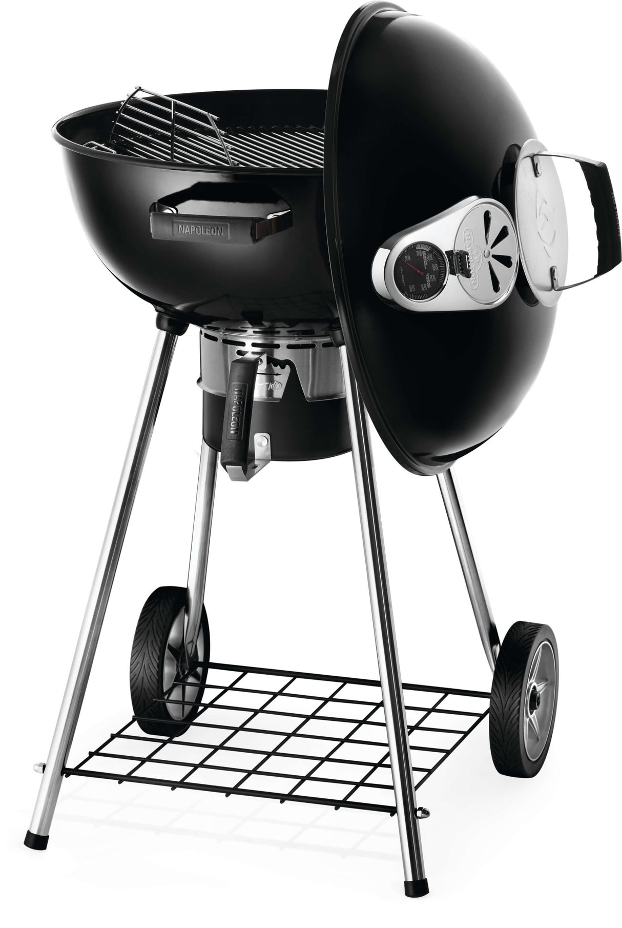 NK22K-LEG-3 - Napoleon - Gril au charbon de bois circulaire NK22, noir