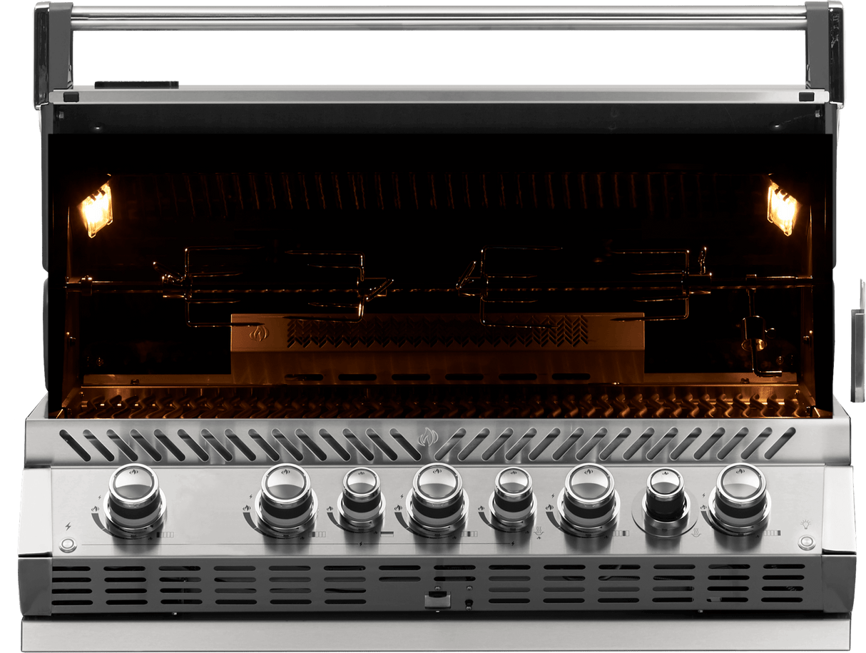 Napoleon Gril encastré Prestige PRO 665 Propane BBQ avec brûleur arrière infrarouge - BBQ Québec