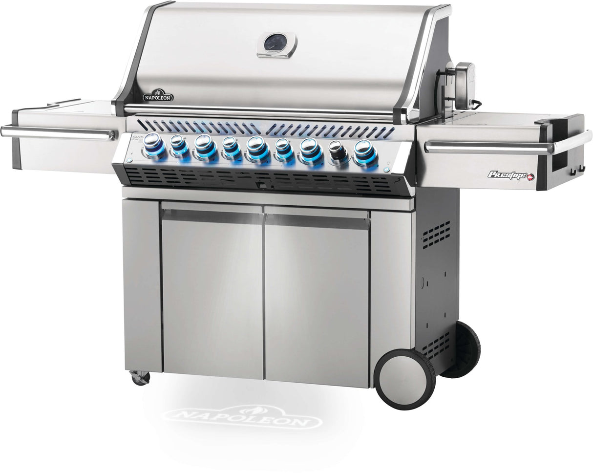 Napoleon Prestige PRO 665 Propane BBQ avec brûleurs arrière et latéral infrarouges - BBQ Québec