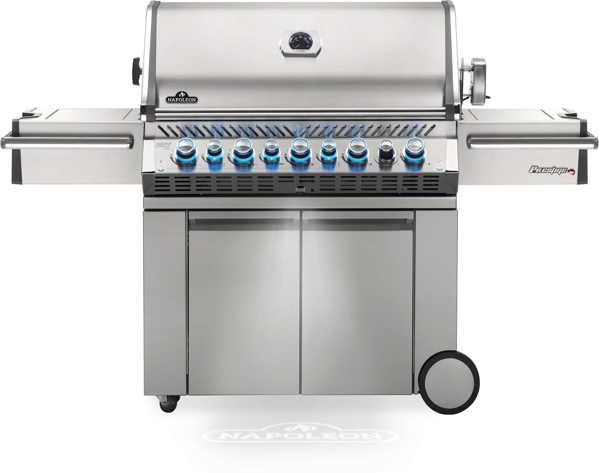 Napoleon Prestige PRO 665 Propane BBQ avec brûleurs arrière et latéral infrarouges - BBQ Québec