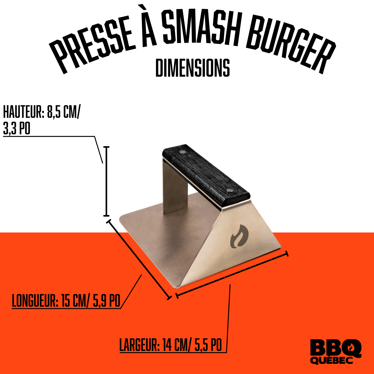 Presse à Smash Burger BBQ Québec - DD1173 - BBQ Québec