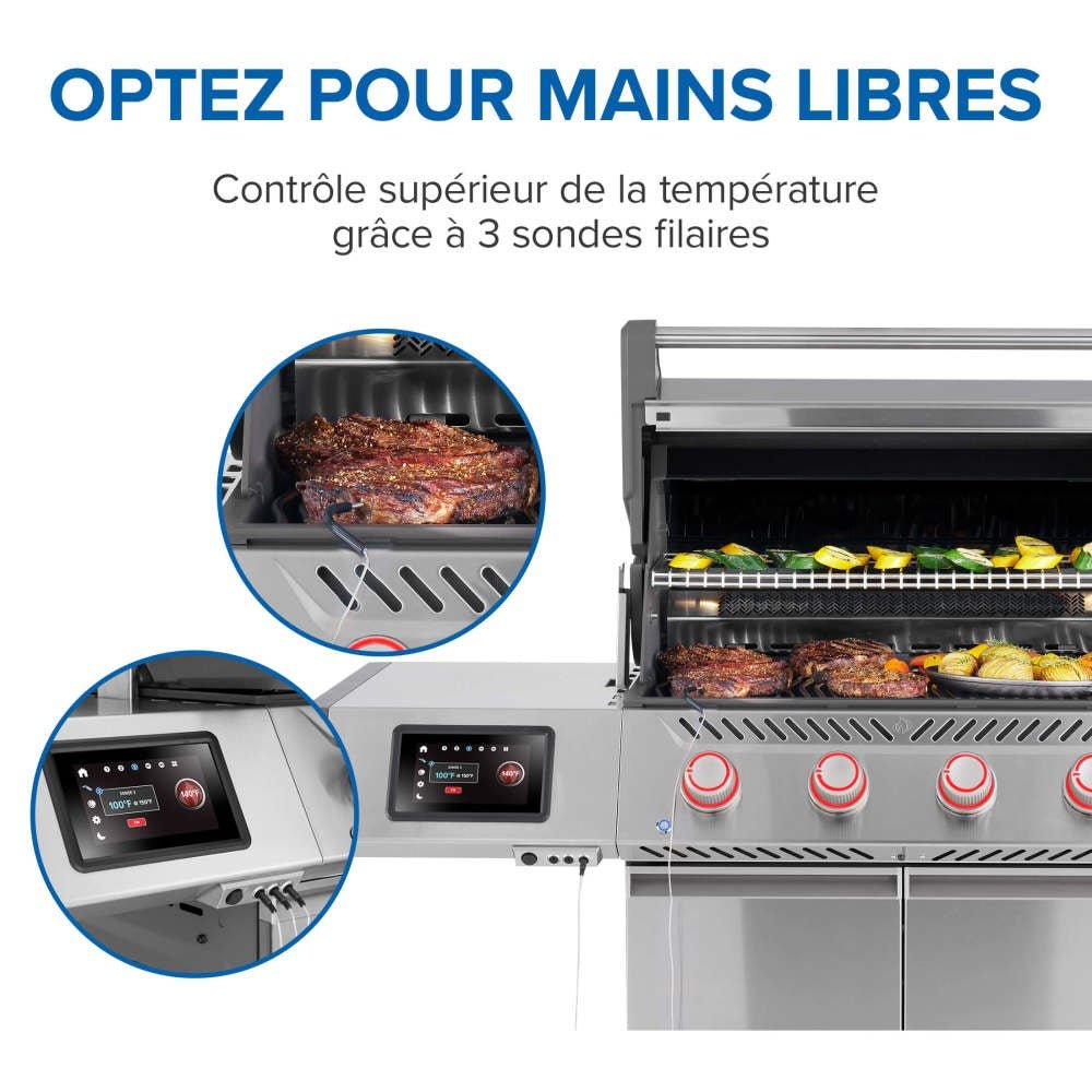 PRO500VXRSIBPSS - Gril Prestige PRO 500 au propane avec technologie intelligente - BBQ Québec