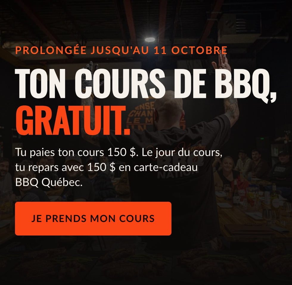 Ton cours de BBQ, gratuit — prolongé jusqu'au 11 octobre