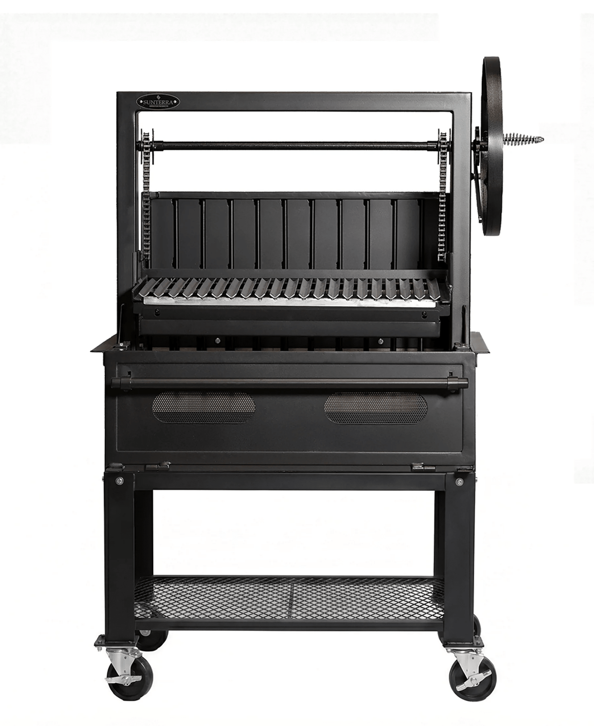 PSARG-48DSPLBRBCRT - Professional Series Argentine with Brasero back 48"x 36" with cart - BBQ Québec