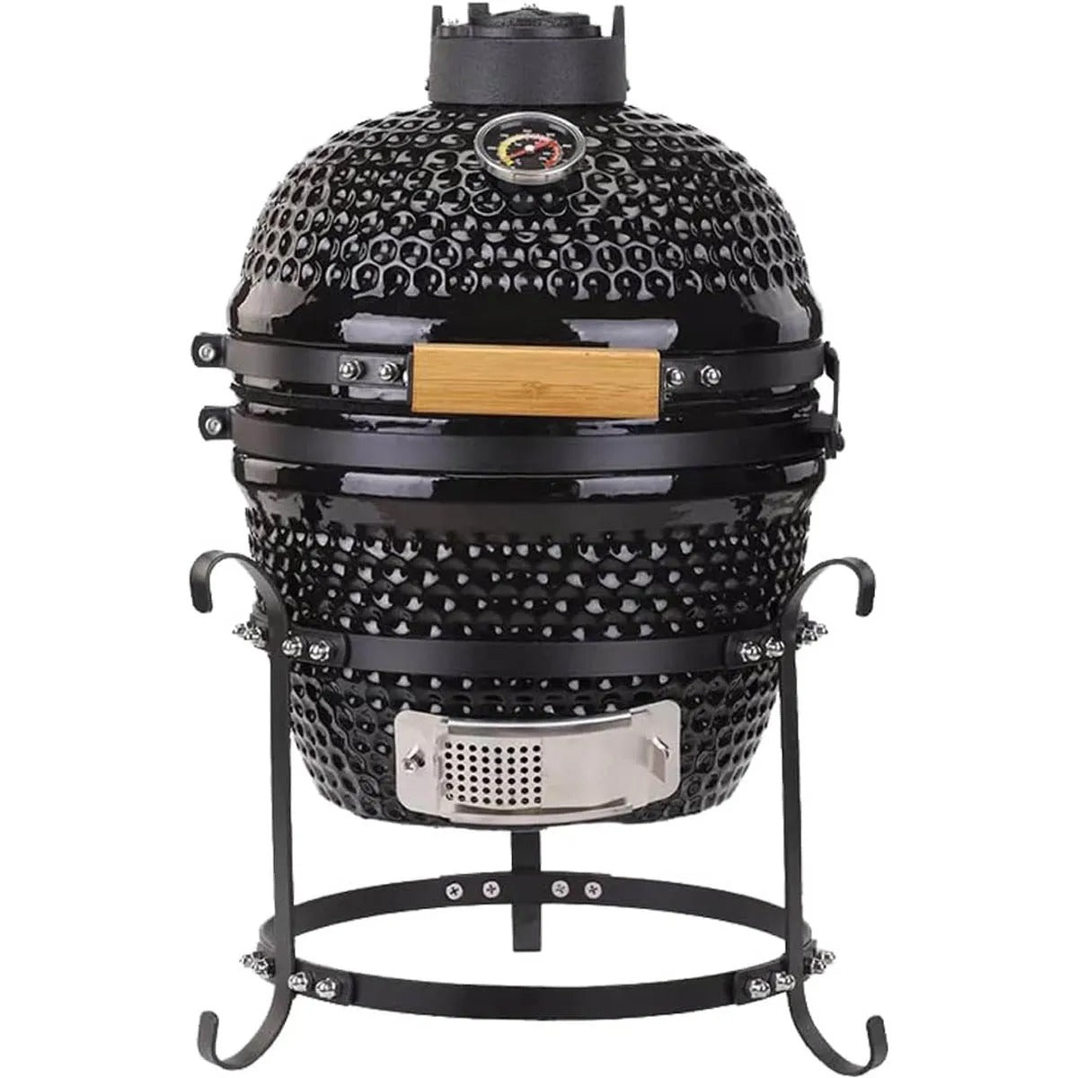 VIEM - 13 - V - MINI 13", VIEMOI BBQ EN CÉRAMIQUE AU CHARBON, BASE EN ACIER NOIR - BBQ Québec