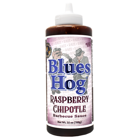 Raspberry Chipotle Sauce BBQ - Squeeze Bo par Blues Hog vendu par BBQQUEBEC.com