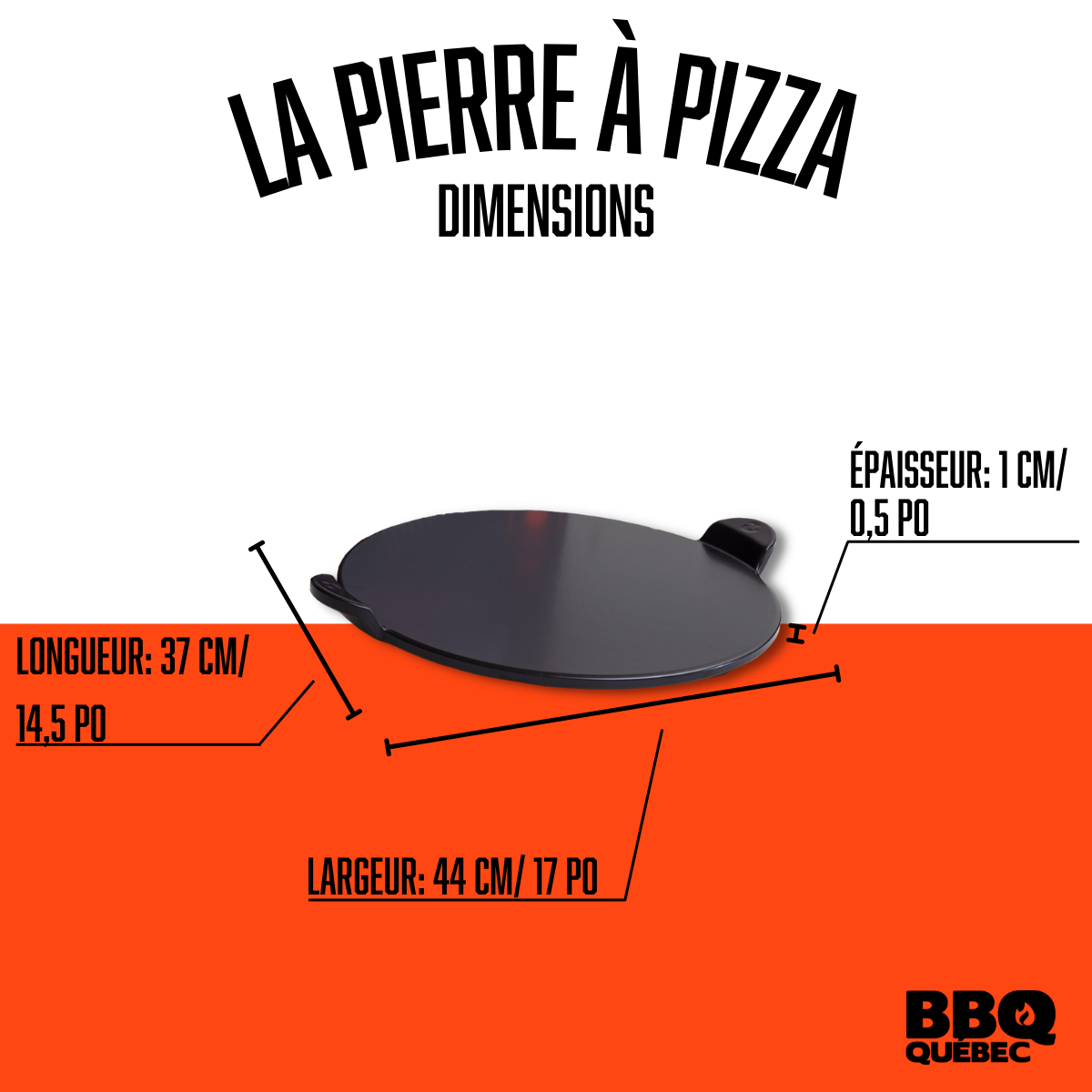 La plaque à pizza BBQ Québec