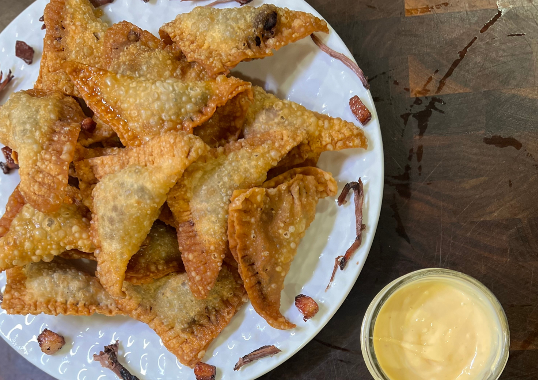 Dumplings aux « short ribs » de bœuf et au bacon