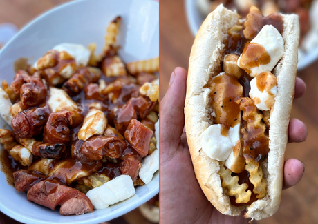 2 recettes de frites spectaculaires : hot-dog à la poutine et poutine au hot-dog