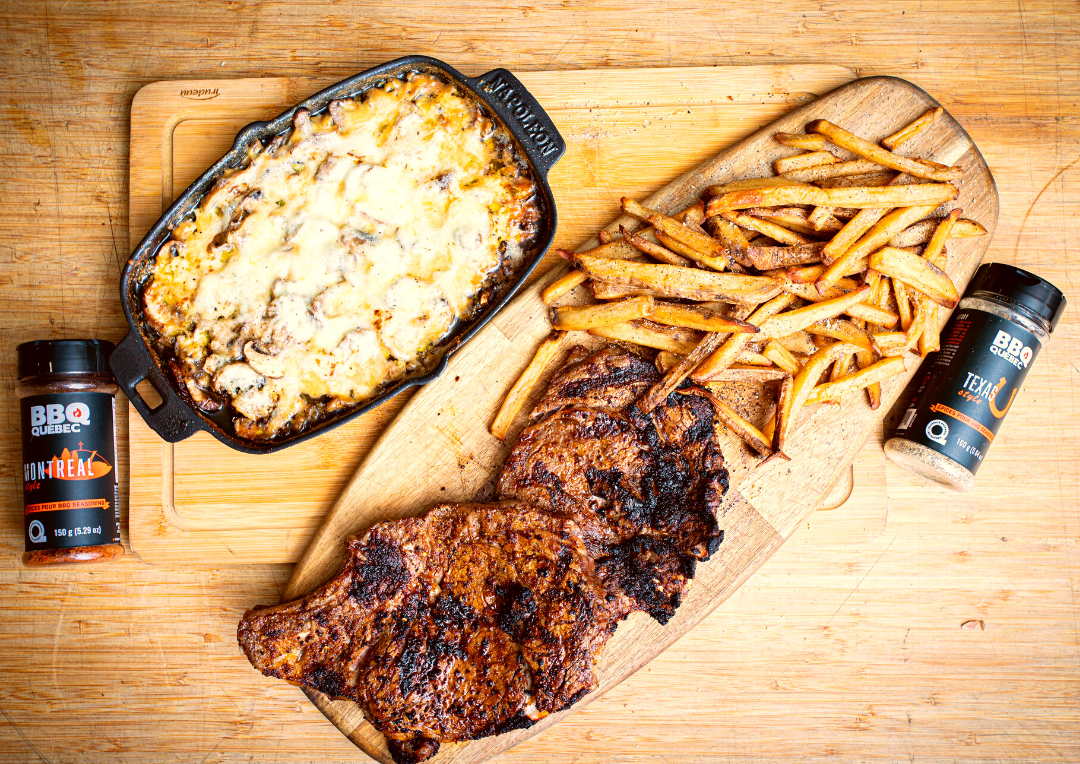 Le plus grand classique du BBQ : le repas « steak frites »