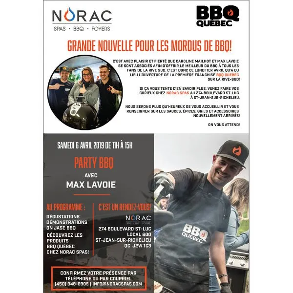 GRANDE NOUVELLE POUR LES MORDUS DE BBQ - BBQ Québec