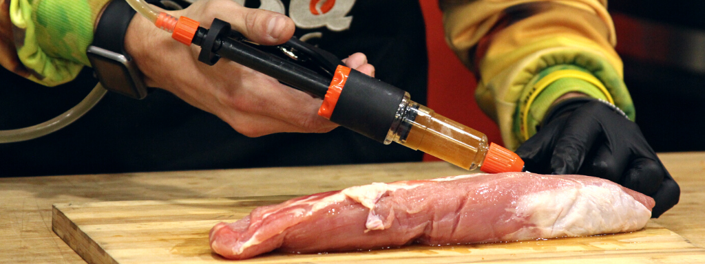 Seringue de marinade de seringue de viande de BBQ avec l'outil de