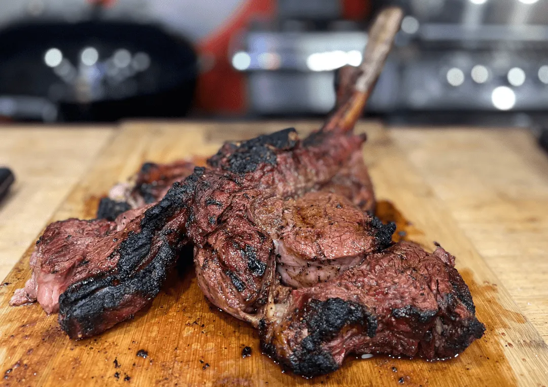 Le steak de raie (ou le tomahawk version raie) - BBQ Québec