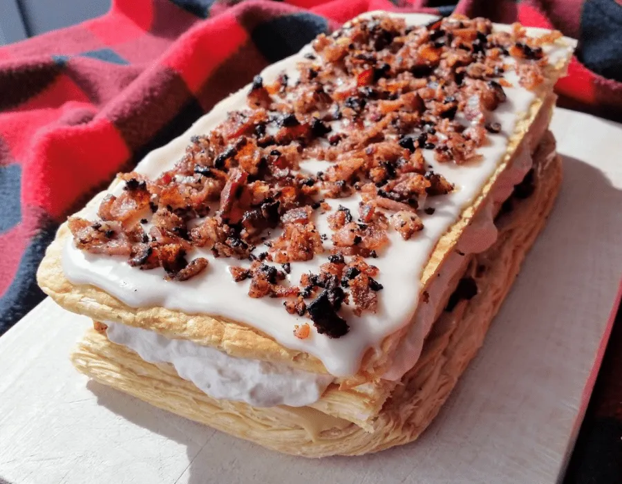 Mille feuille géant à l’érable et bacon - BBQ Québec