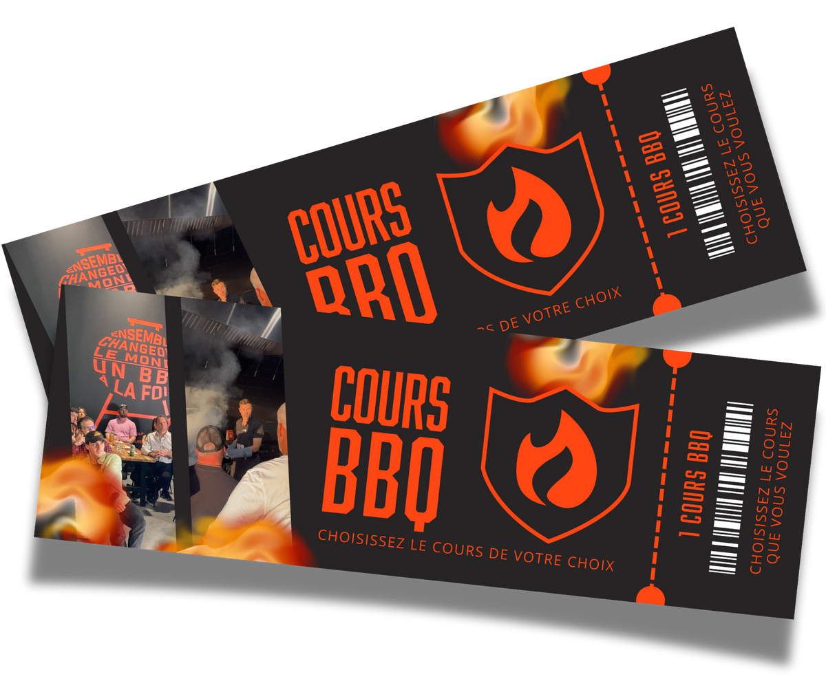 Billets cours de BBQ 2027 — offre-les en cadeau