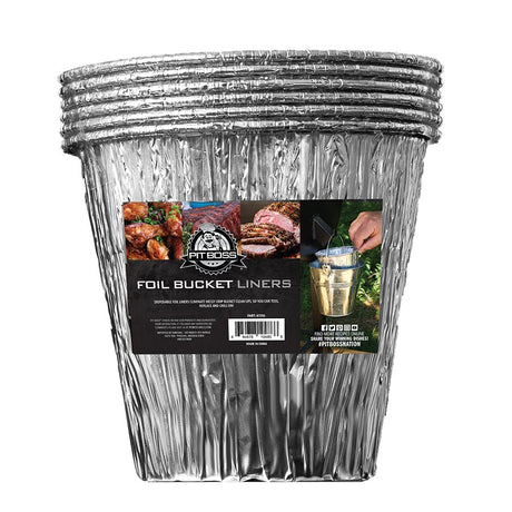 40201 - Pit Boss - PB 6 - Pack Foil Bucket Liners - BBQ Québec
