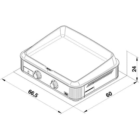 570232014801 - PLANCHA ENOSIGN 65 STAINLESS - BBQ Québec