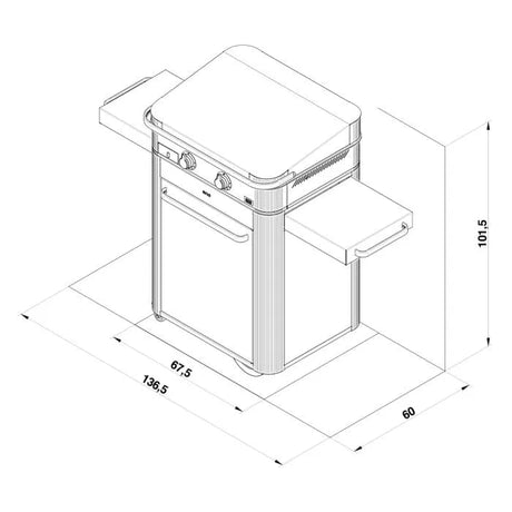 570282588801 - Chariot pour plancha ENOSIGN 65 - BBQ Québec