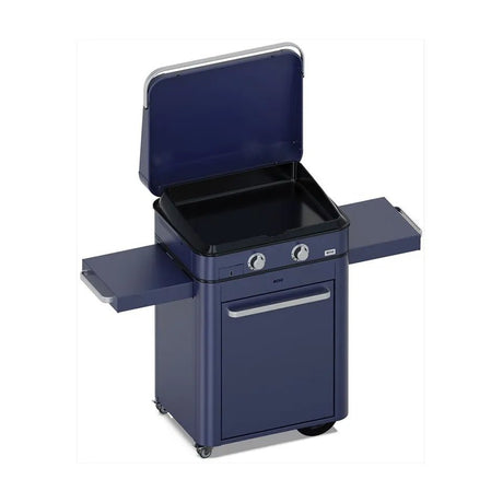 5702835848 - Combo ENOSIGN 65 cm Bleu Navy - Plancha Gaz sur Chariot - BBQ Québec