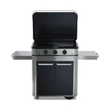 5703838548 - Combo ENOSIGN 80 Noir et Inox - Plancha Gaz sur Chariot - Eno - BBQ Québec