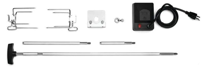 69241 - Heavy Duty Rotisserie Kit for PRO Charcoal Kettle 22 and 18 - inch Grills - BBQ Québec