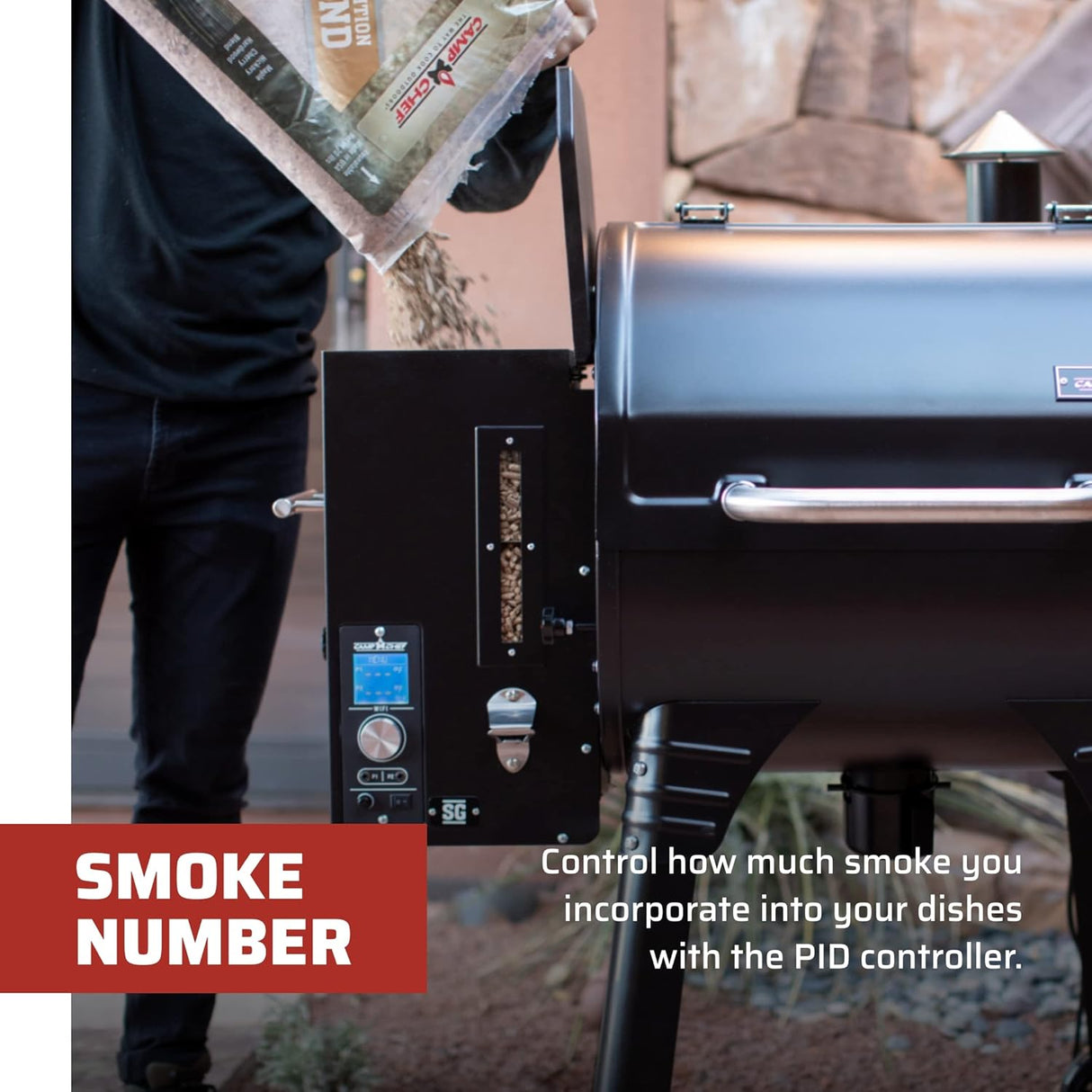 Camp Chef SmokePro SGX 36 grill au granules - Noir/WiFi