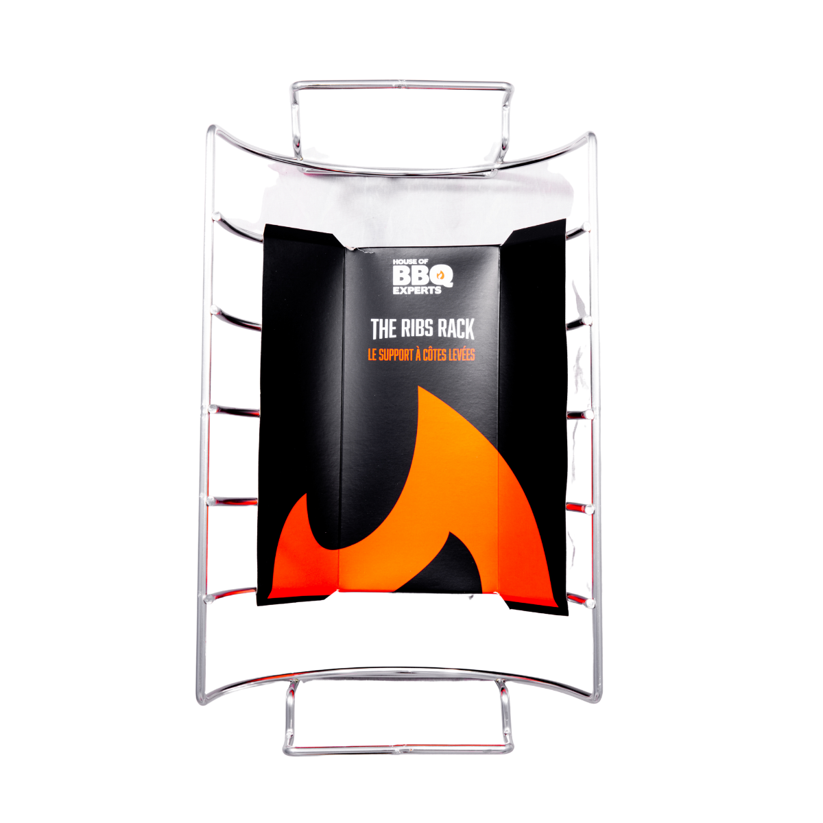 BE1125 - Support a cotes levees BBQ Québec en acier inoxydable