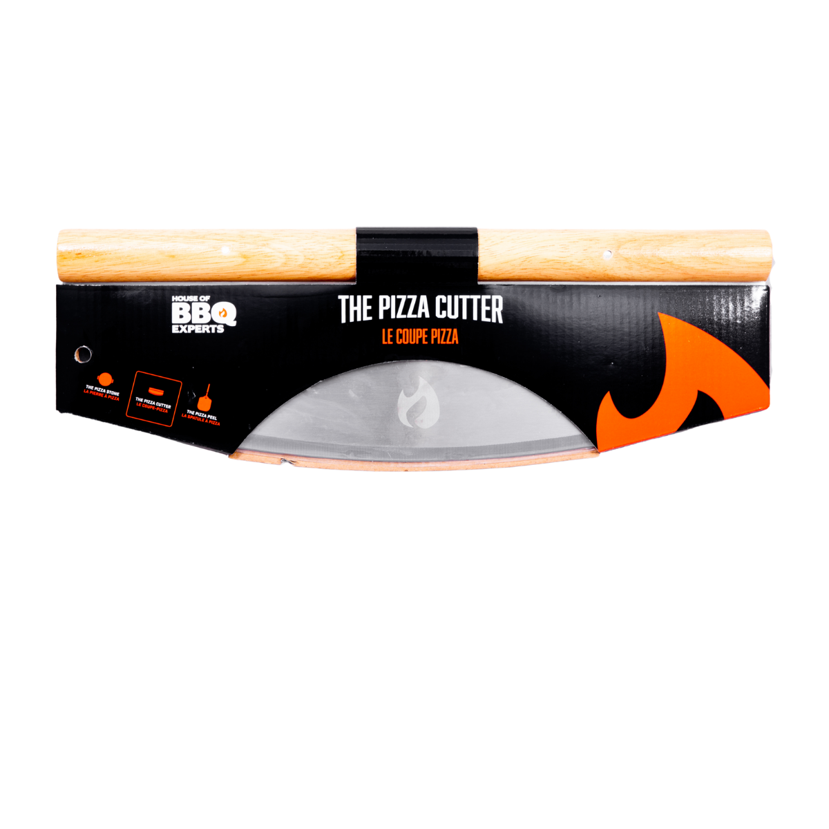 BE1183 - Coupe pizza BBQ Québec en acier inoxydable
