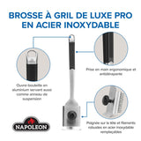 GABR007 - Brosse pour gril en acier inoxydable, qualité supérieure