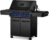 BBQ noir satiné Napoléon PHANTOM PRESTIGE® 500 au propane avec brûleurs arrière et latéral infrarouges