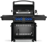 BBQ noir satiné Napoléon PHANTOM PRESTIGE® 500 au propane avec brûleurs arrière et latéral infrarouges