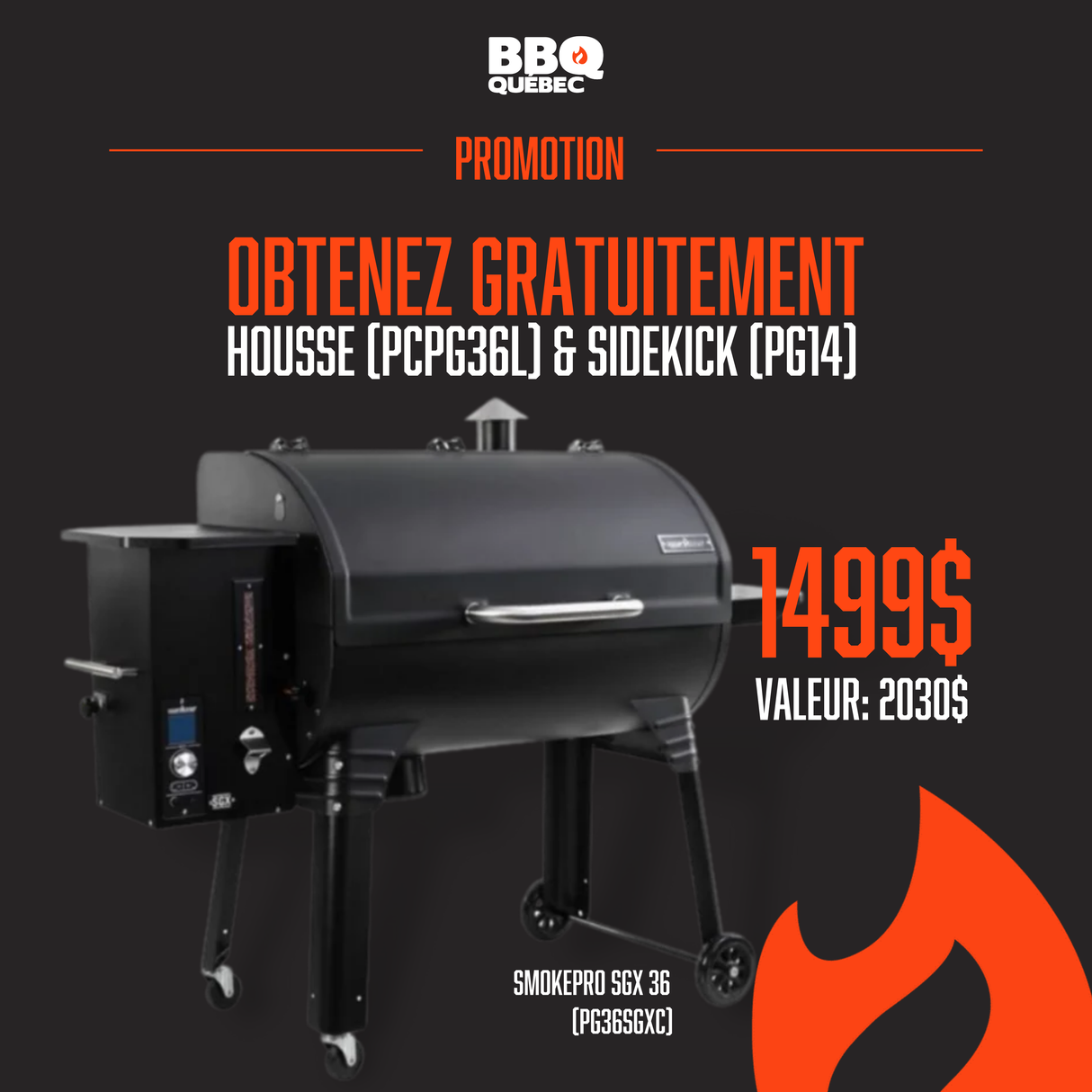 Camp Chef SmokePro SGX 36 grill au granules - Noir/WiFi