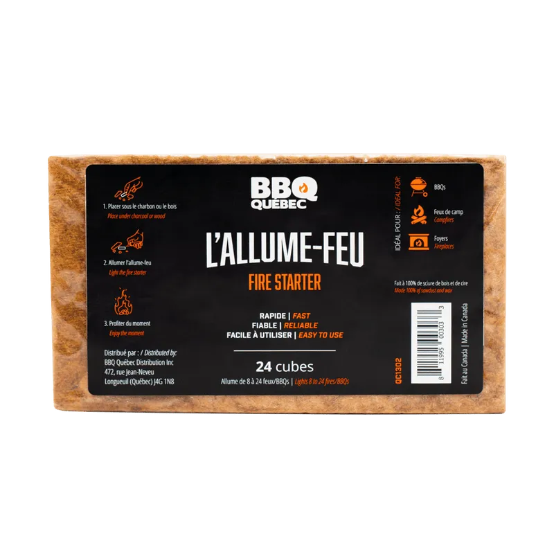 Allume - Feu BBQ Quebec (24 Cubes) - BBQ Québec