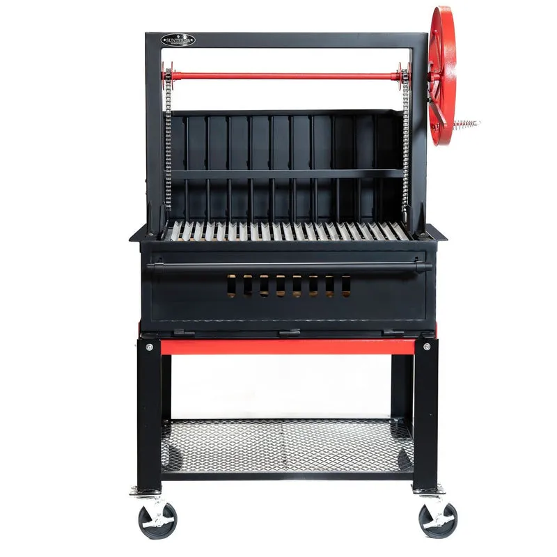 ARG - 36DSIBRBCRT - Argentine with Brasero back 36''x 36'' with cart - BBQ Québec